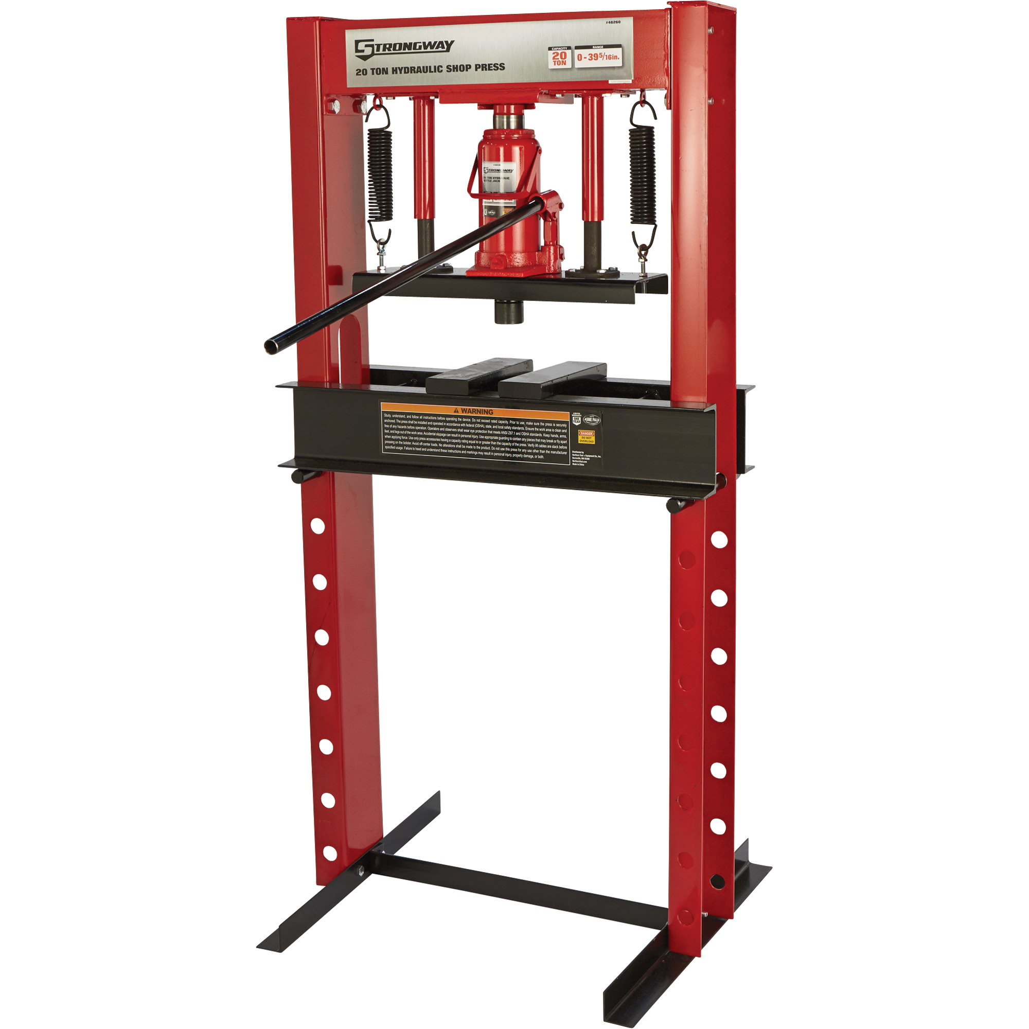 Strongway 20-Ton Hydraulic Shop Press